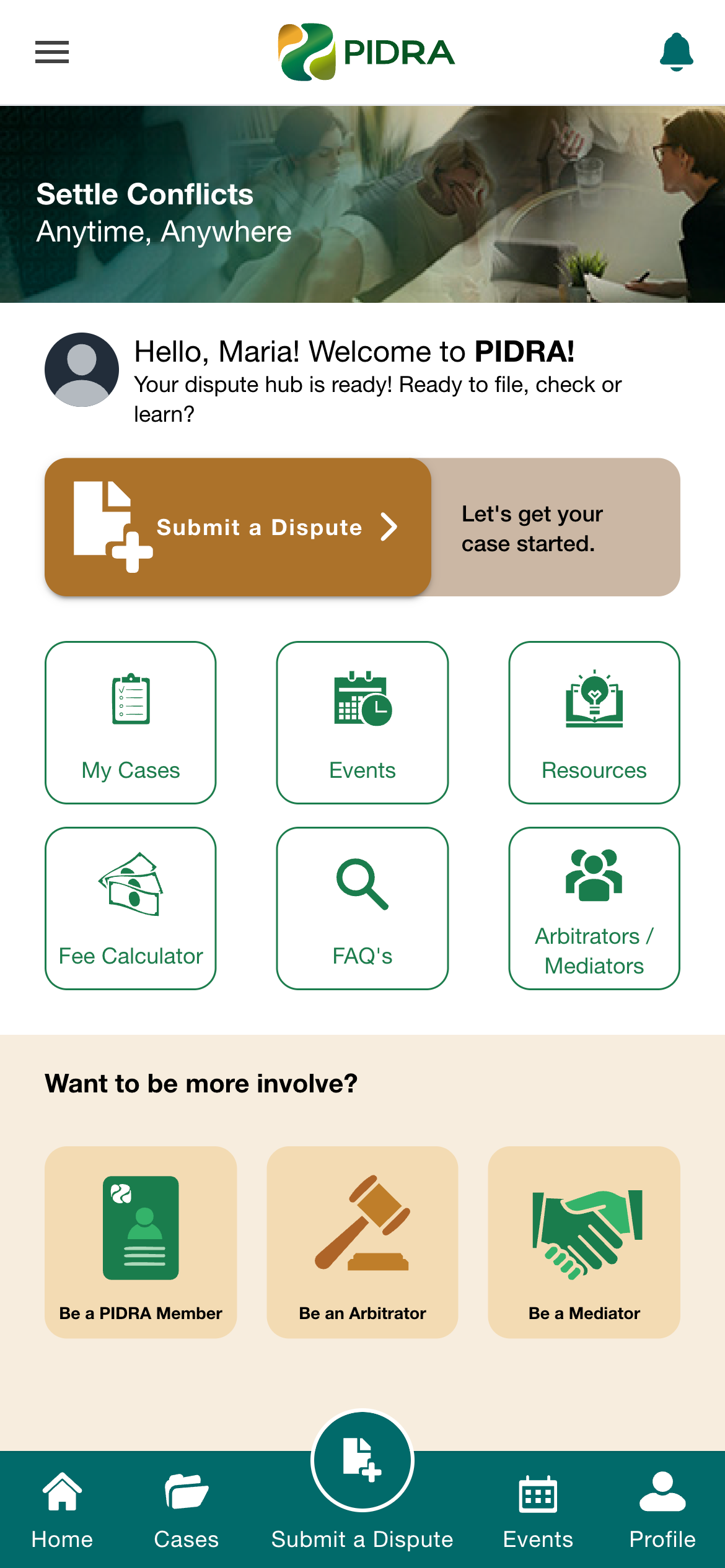 PIDRA App Screenshot